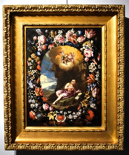 Maria Maddalena in una Ghirlanda di fiori